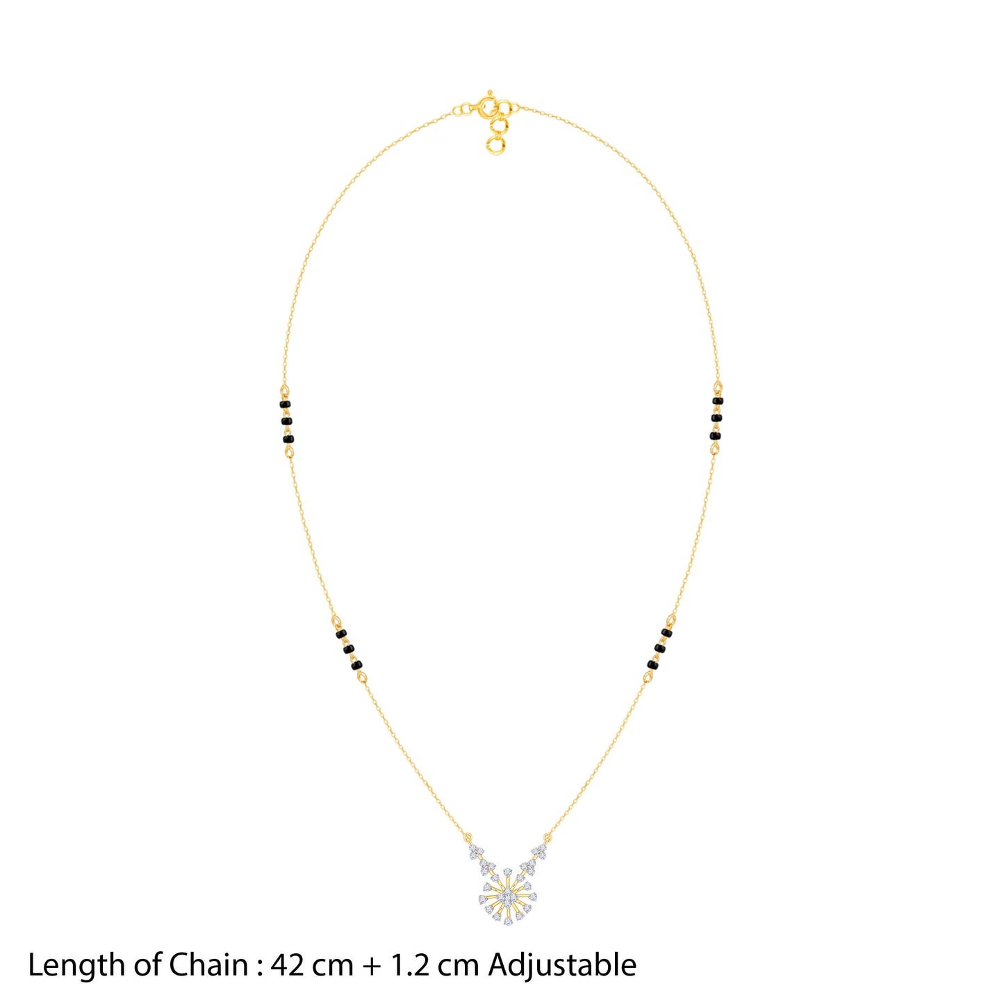 Gold Siddhi Lab Grown Diamond Mangalsutra