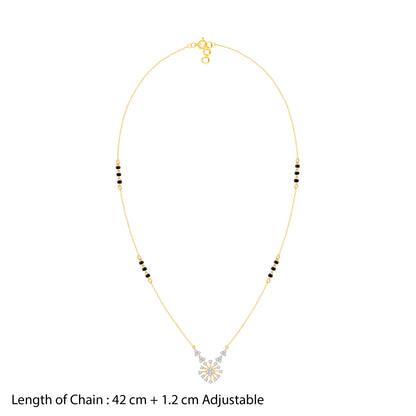 Gold Siddhi Lab Grown Diamond Mangalsutra