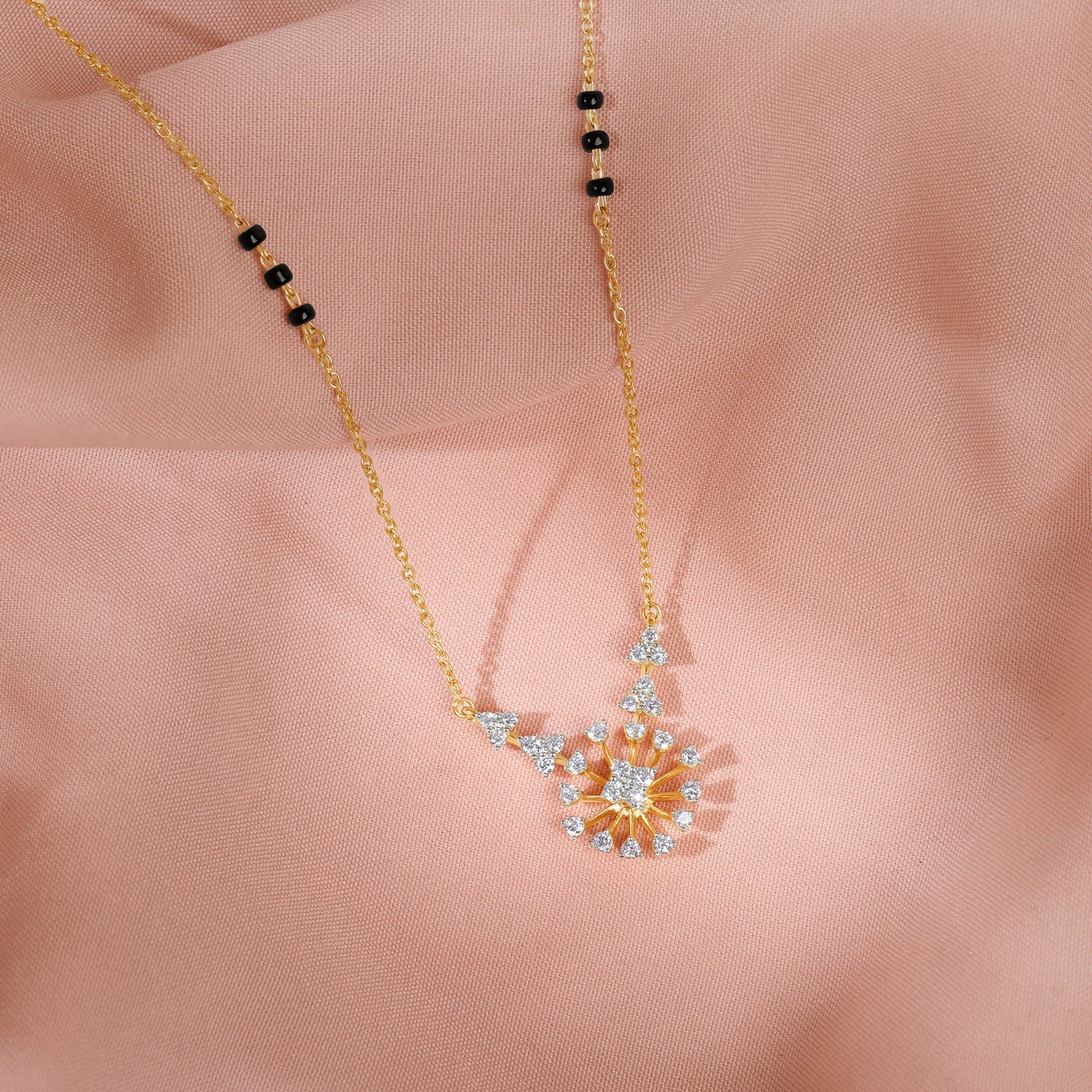 Gold Siddhi Lab Grown Diamond Mangalsutra