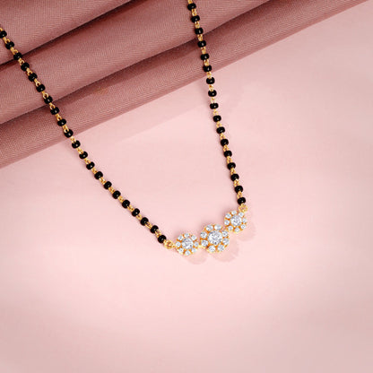 Gold Rhea Lab Grown Diamond Mangalsutra