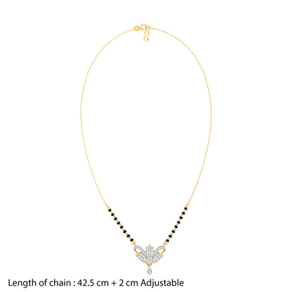 Gold Chitra Lab Grown Diamond Mangalsutra