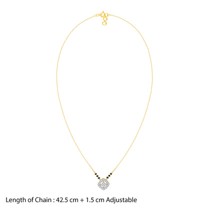 Gold Neha Lab Grown Diamond Mangalsutra