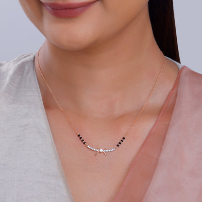 Rose Gold Roopa Lab Grown Diamond Mangalsutra