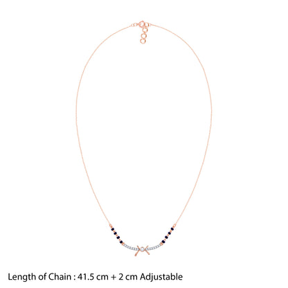 Rose Gold Roopa Lab Grown Diamond Mangalsutra
