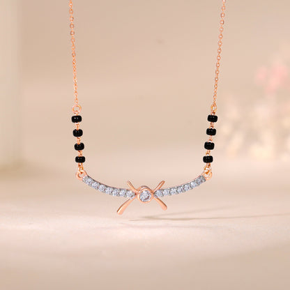 Rose Gold Roopa Lab Grown Diamond Mangalsutra