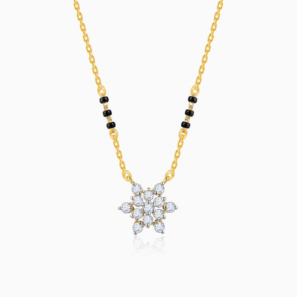 Gold Shubh Lagn Lab Grown Diamond Mangalsutra