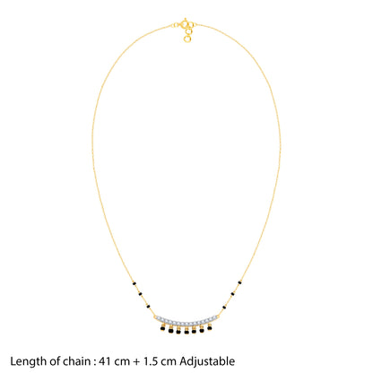 Gold Shringar Lab Grown Diamond Mangalsutra