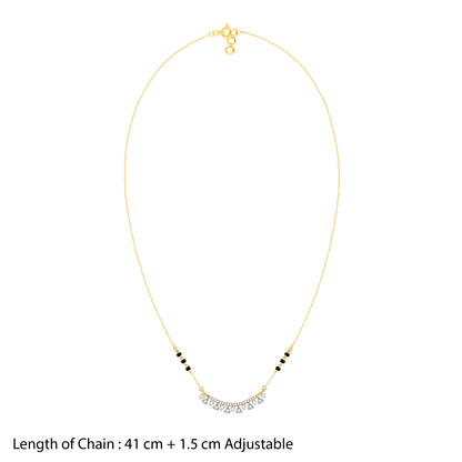 Gold Swarna Lab Grown Diamond Mangalsutra