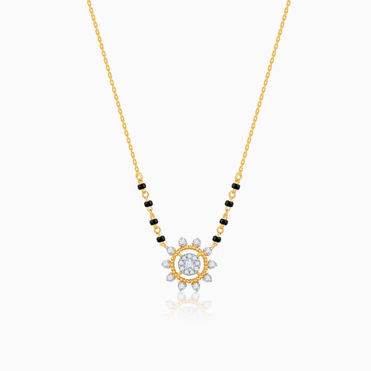Gold Pratyusha Lab Grown Diamond Mangalsutra