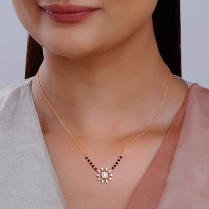 Gold Pratyusha Lab Grown Diamond Mangalsutra