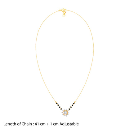 Gold Pratyusha Lab Grown Diamond Mangalsutra