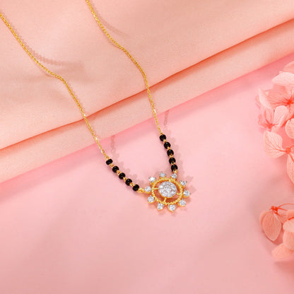 Gold Pratyusha Lab Grown Diamond Mangalsutra