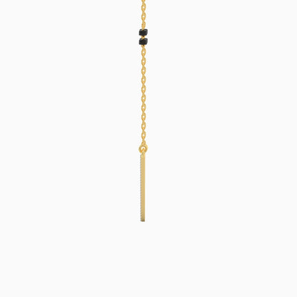 Gold Glossy Diamond Mangalsutra
