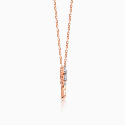 Rose Gold Beautiful Diamond Necklace