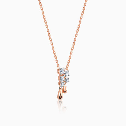 Rose Gold Beautiful Diamond Necklace