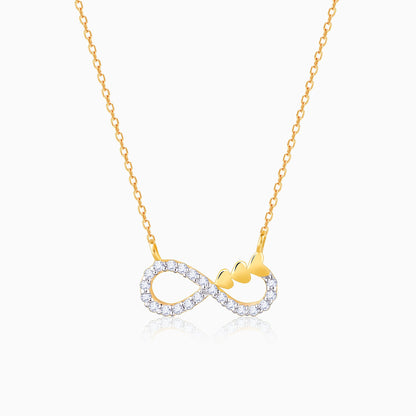 Gold Infinity Grace Lab Grown Diamond Necklace