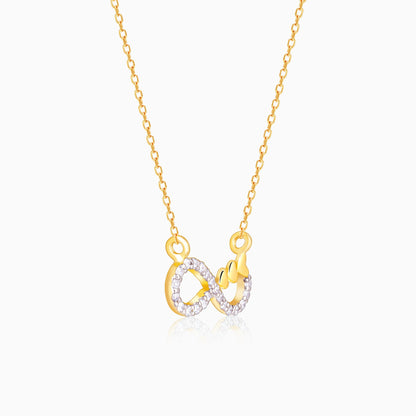 Gold Infinity Grace Lab Grown Diamond Necklace