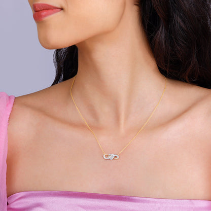 Gold Limitless Love Diamond Necklace
