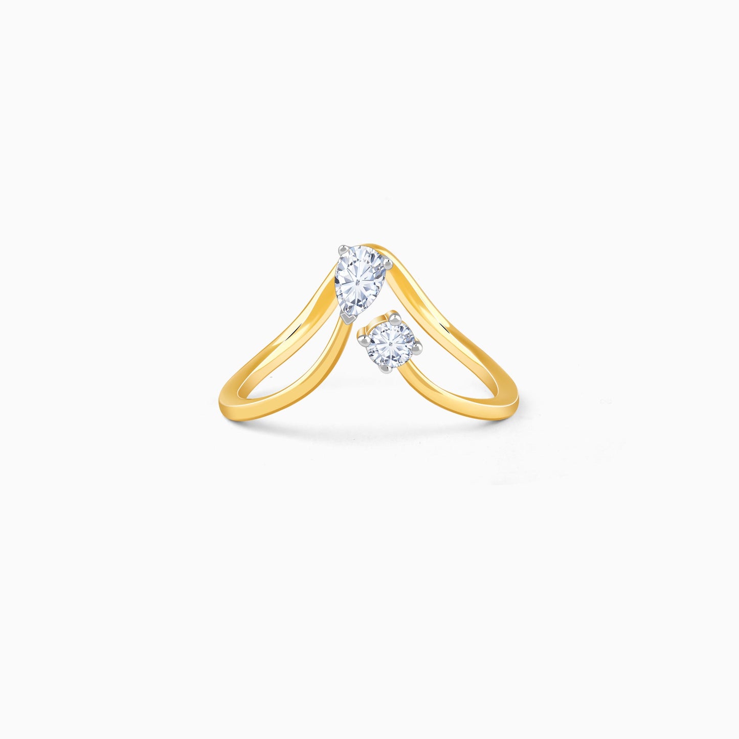 Gold Ruva Toi Moi Lab Grown Diamond Ring