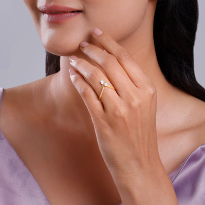 Gold Ruva Toi Moi Lab Grown Diamond Ring