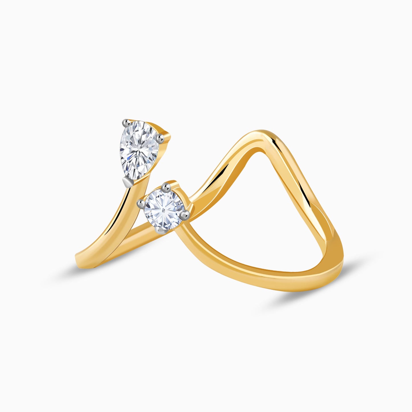 Gold Ruva Toi Moi Lab Grown Diamond Ring