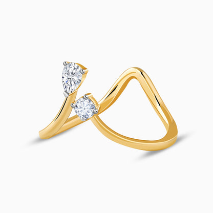Gold Ruva Toi Moi Lab Grown Diamond Ring