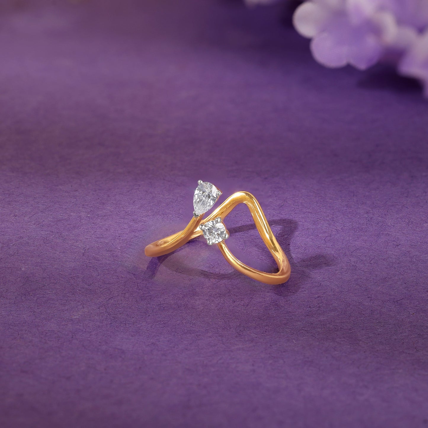 Gold Ruva Toi Moi Lab Grown Diamond Ring