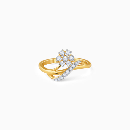 Gold Infinity Bloom Lab Grown Diamond Ring