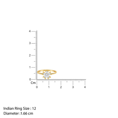 Gold Blooming Lab Grown Diamond Ring