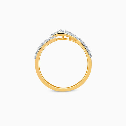 Gold Wave Glow Lab Grown Diamond Ring