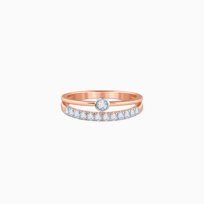 Rose Gold Moonloop Lab Grown Diamond Ring