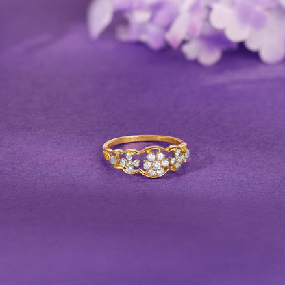 Gold Bloom Lab Grown Diamond Ring