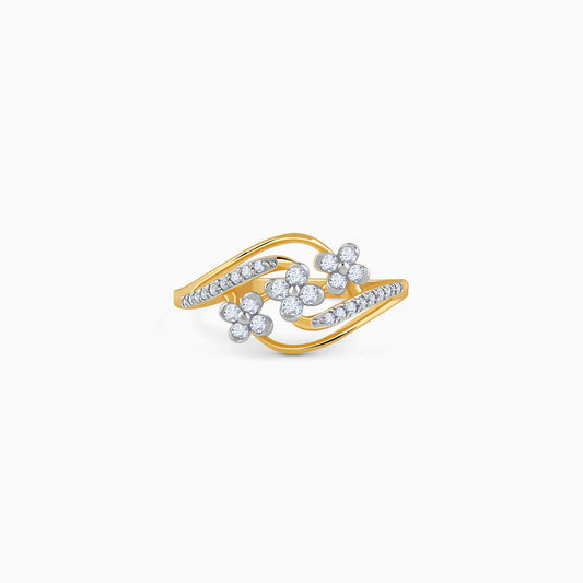 Gold Bloom Lab Grown Diamond Ring