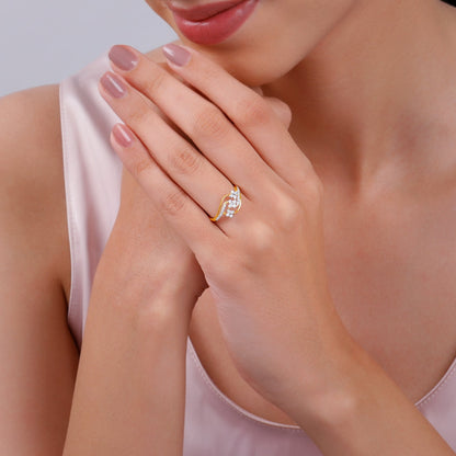 Gold Bloom Lab Grown Diamond Ring