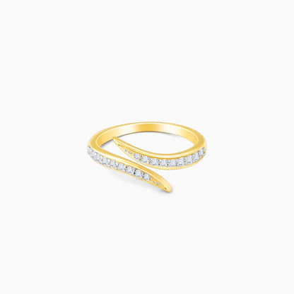 Gold Whimsical Wrap Diamond Ring