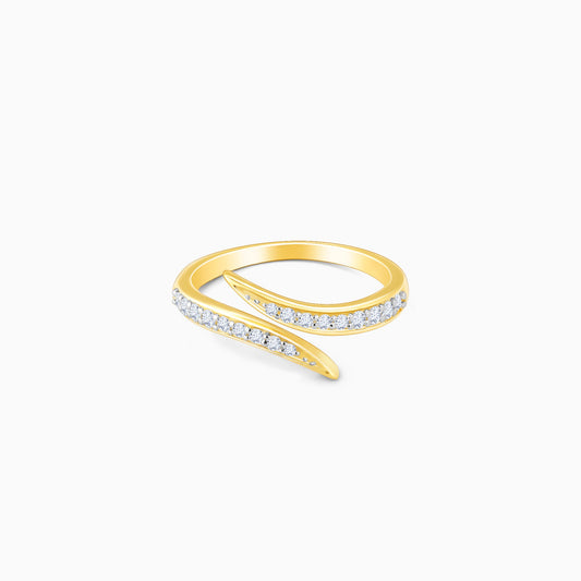 Gold Whimsical Wrap Diamond Ring