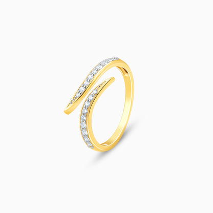 Gold Whimsical Wrap Diamond Ring