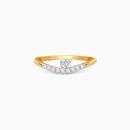 Gold Shine Love Lab Grown Diamond Ring