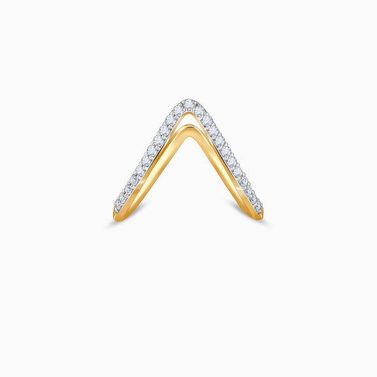Gold Virajpet Vanki Lab Grown Diamond Ring