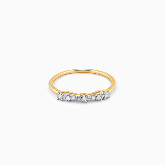 Gold Bow Diamond Ring