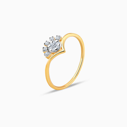 Gold Sunshine Diamond Ring
