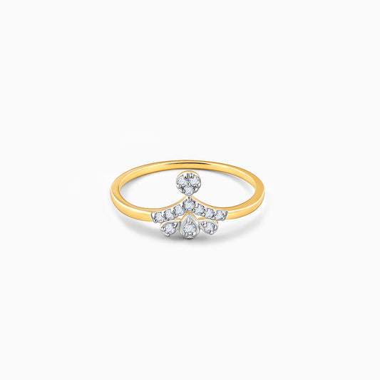 Gold Dangling Diamond Ring