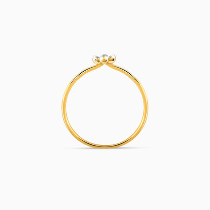 Gold Quadra Diamond Ring