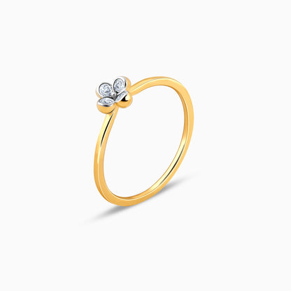 Gold Quadra Diamond Ring