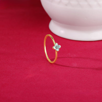 Gold Quadra Diamond Ring