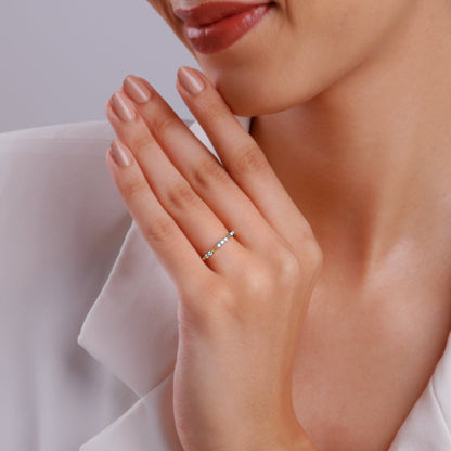 Gold Merger Diamond Ring