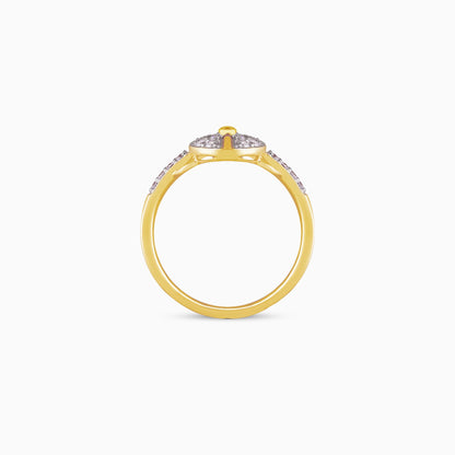 Gold Ray Diamond Ring