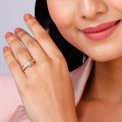 Gold Majestic Elegance Diamond Ring