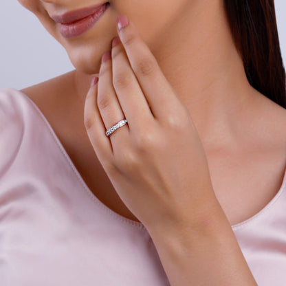 Rose Gold Elegant Engagement Diamond Ring