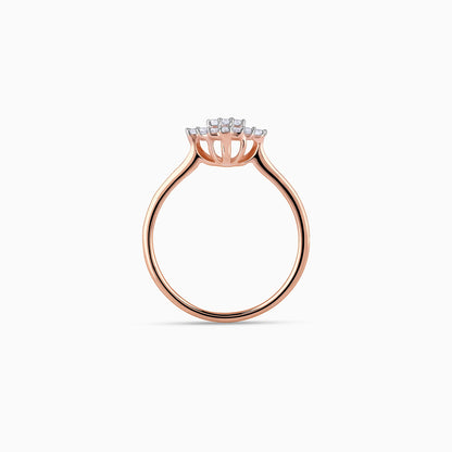 Rose Gold Noble Diamond Ring